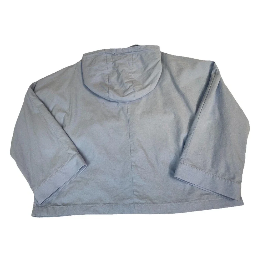 Lucy & Yak Jax Jacket Sz XL LIGHT BLUE Hooded Spring - Picture 4 of 4